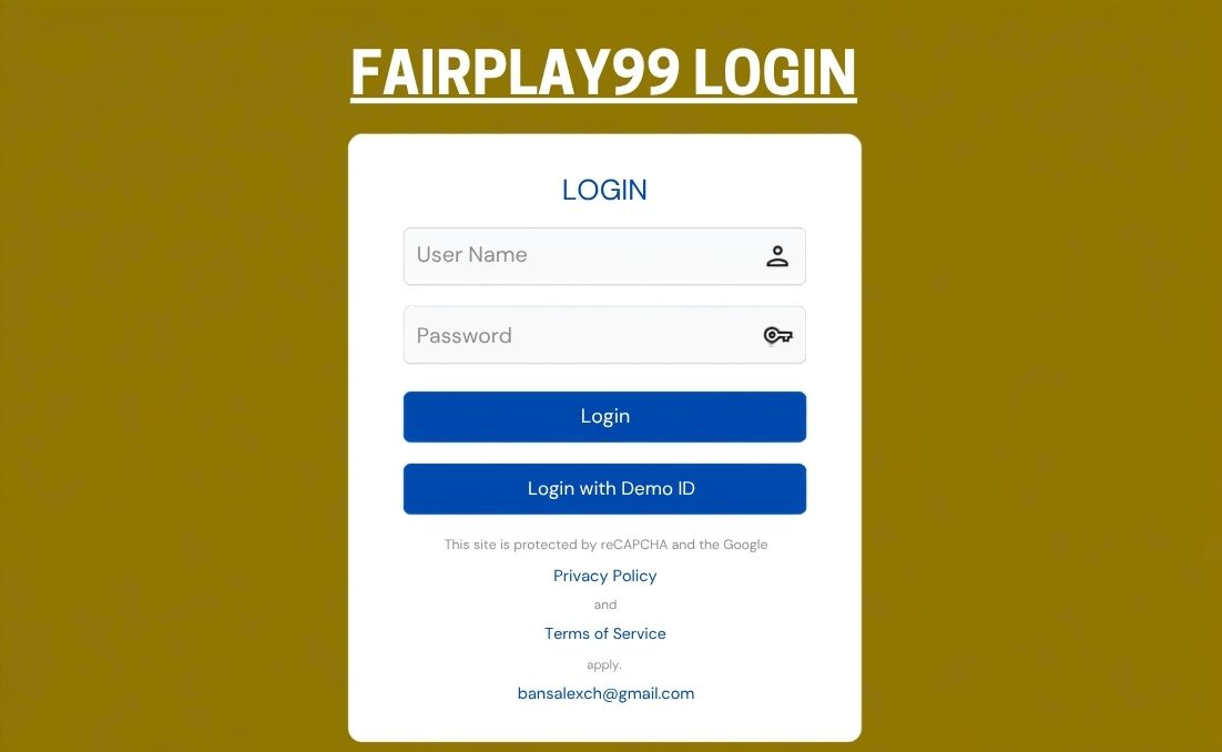 Fairplay99 Login